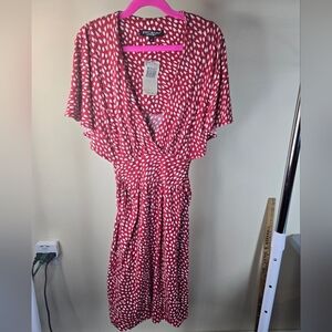 NWT Vintage Betsey Johnson Dress Size Small Red Hearts